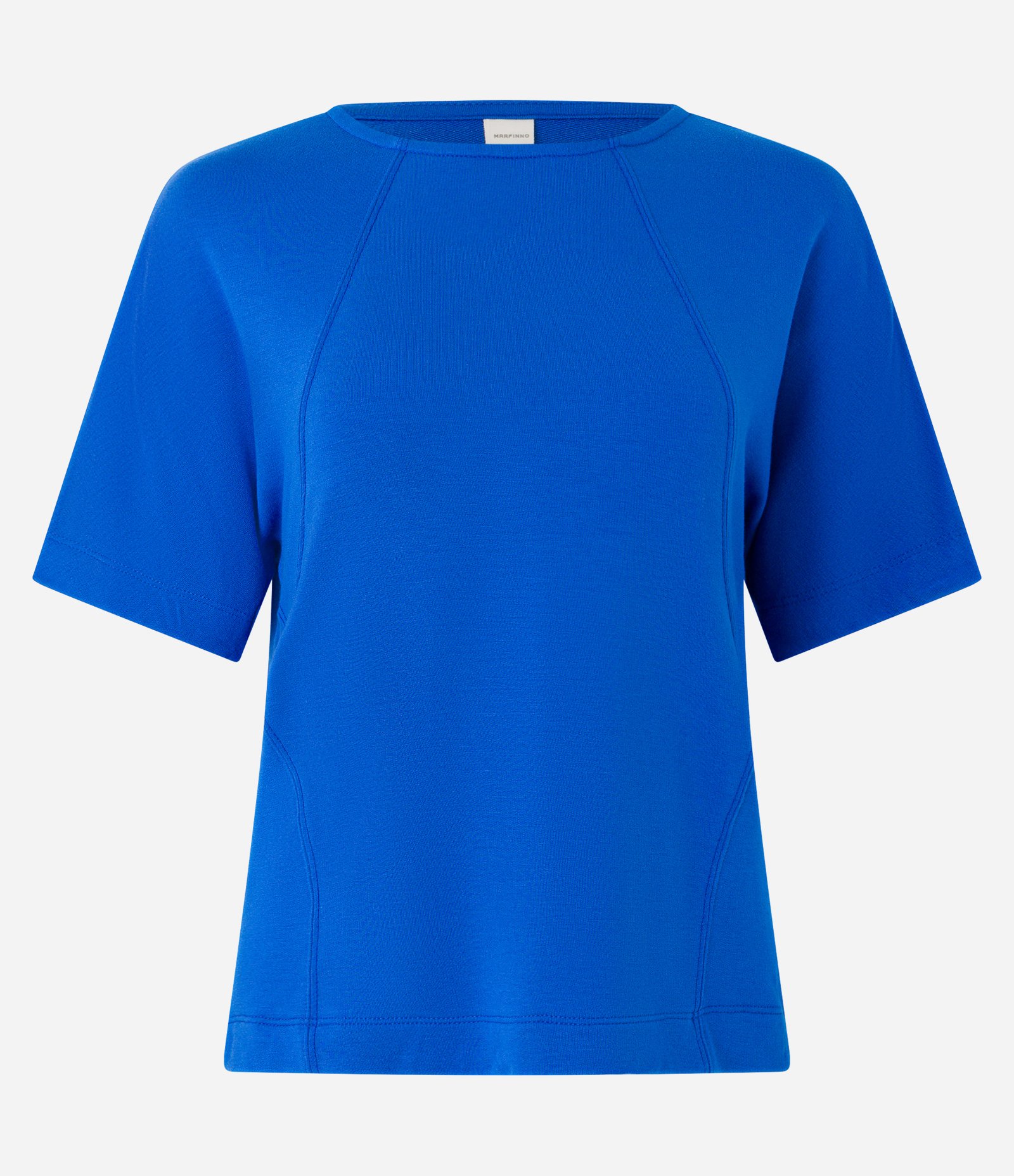 Blusa em Moletinho com Recortes Frontais Azul Royal 4