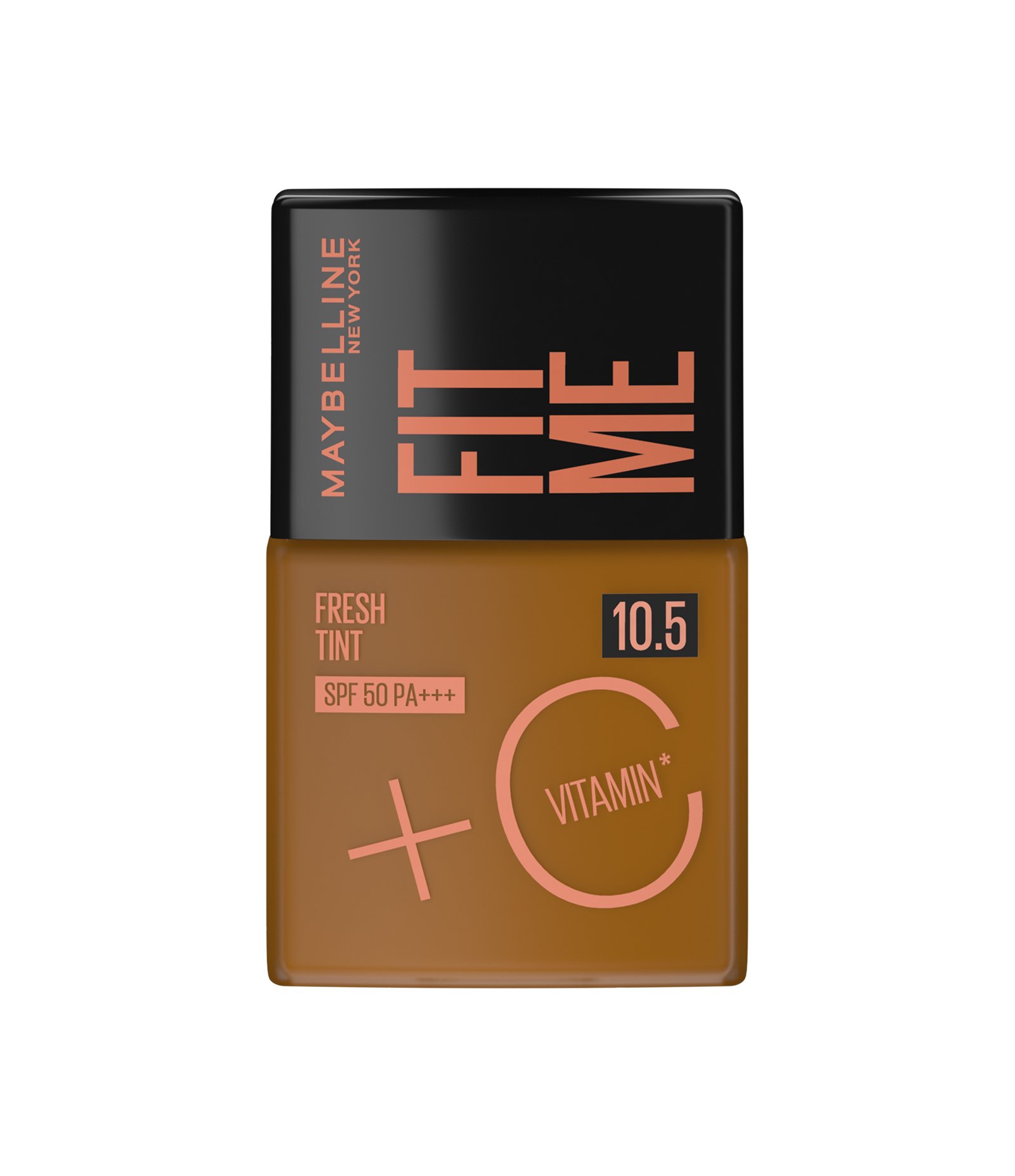 Base Liquida Maybelline NY Fit Me Fresh Tint com Vitamina C e FPS50 COR 10,5 1