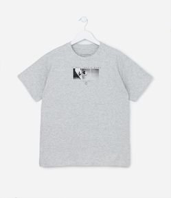 Camiseta Infantil com Estampa Frente e Costas de Basquete - Tam 5 a 14 anos
