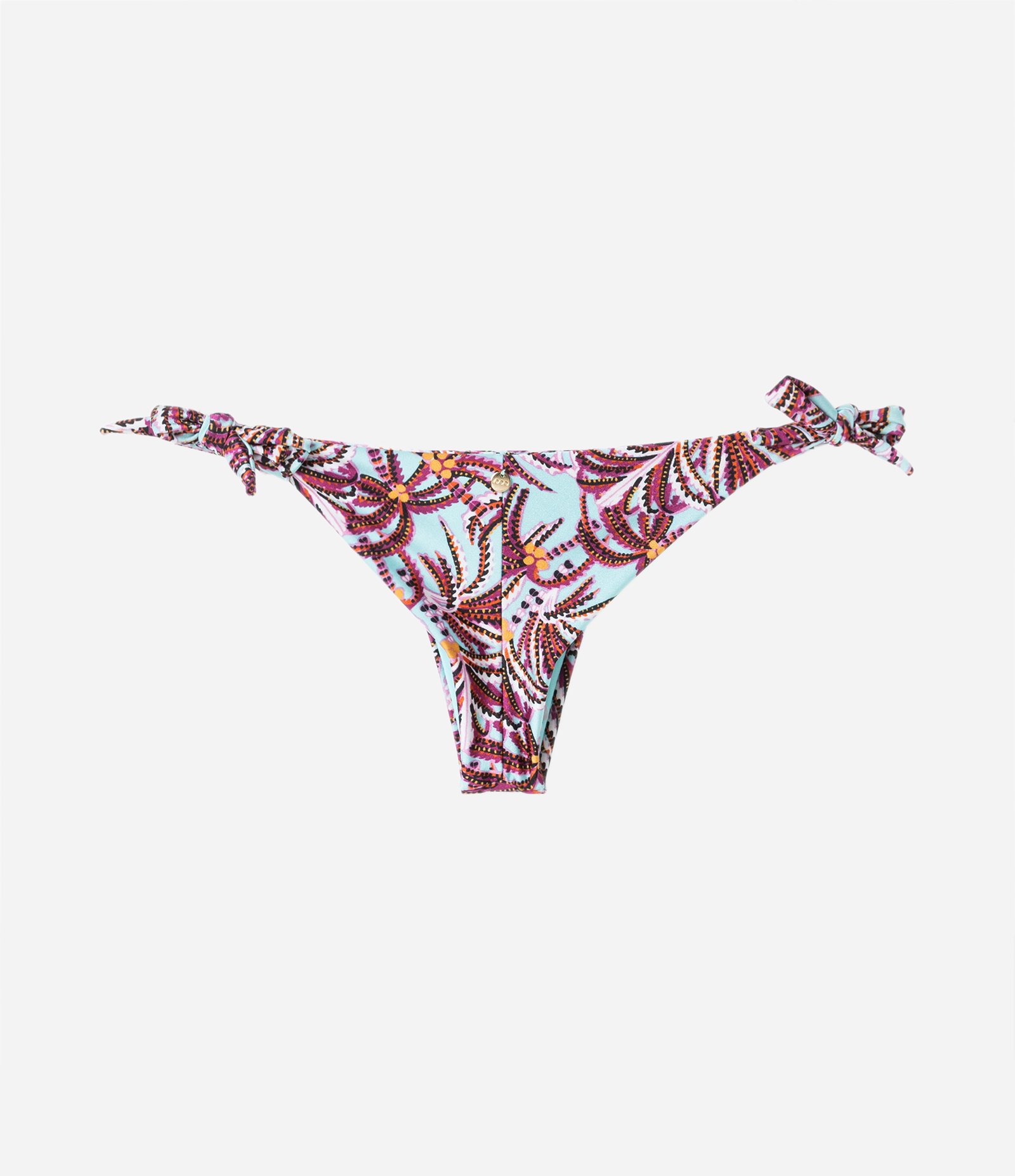 Biquíni Calcinha Laço Grosso com Estampa de Coqueiros Multicores 6