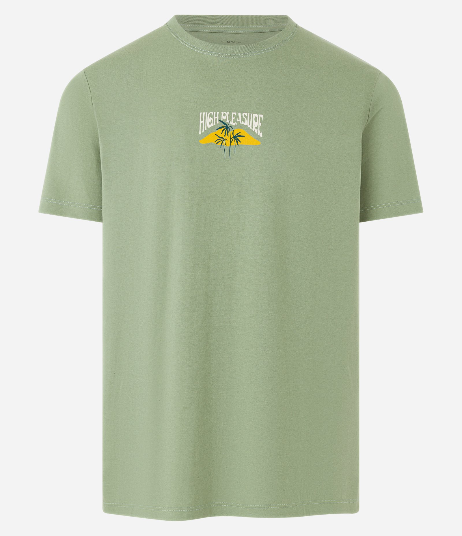 Camiseta Comfort em Algodão com Estampa High Pleasure Verde 1