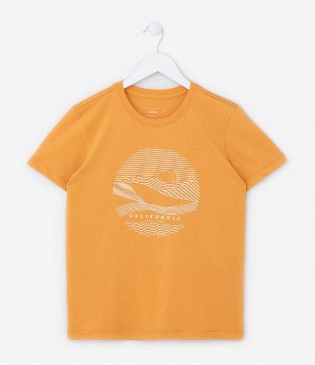 Camiseta Infantil com Estampa da Califórnia - Tam 5 a 14 anos