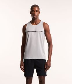 Regata Regular Esportiva em Tecnologia Dry com Detalhe Refletivo
