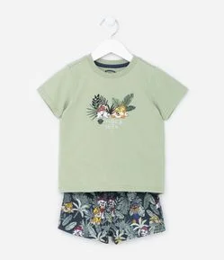 Conjunto Infantil com Estampa da Patrulha Canina - Tam 1 a 5 Anos