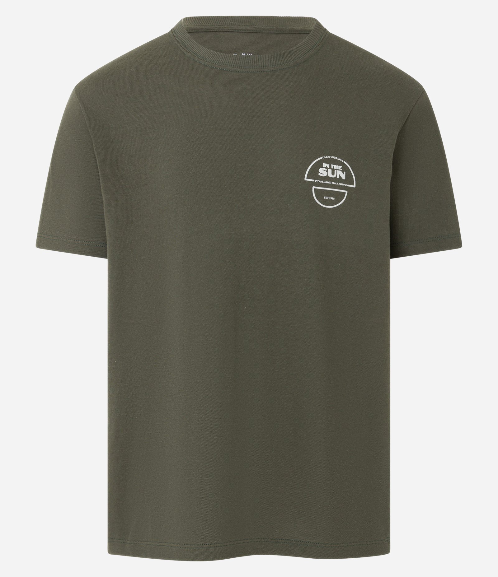 Camiseta Comfort em Malhão Estampa Sun Verde 6