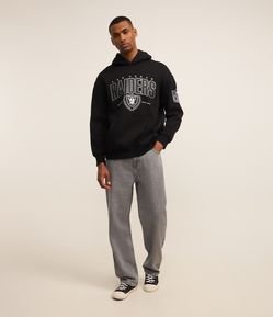 Calça Baggy em Jeans Vintage