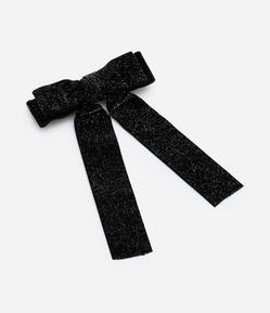 Presilha de Cabelo Infantil Modelo Laço com Glitter - Tam U