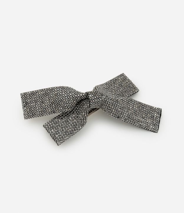 Presilha De Cabelo Infantil Laço Grande em Strass - Tam Único