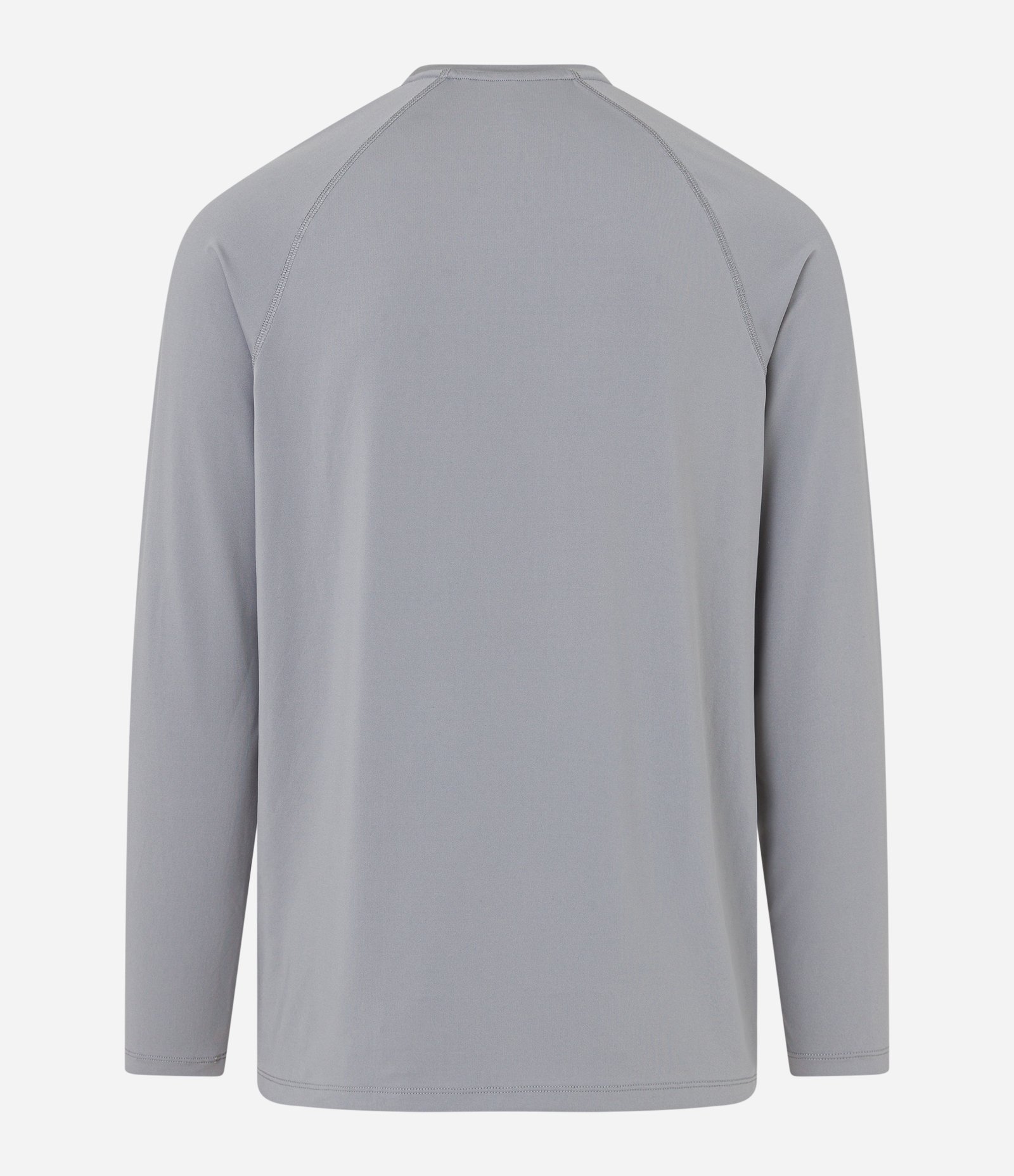 Camiseta Esportiva em Tecnologia Dry e Mangas  Raglan Proteção UV Cinza 5