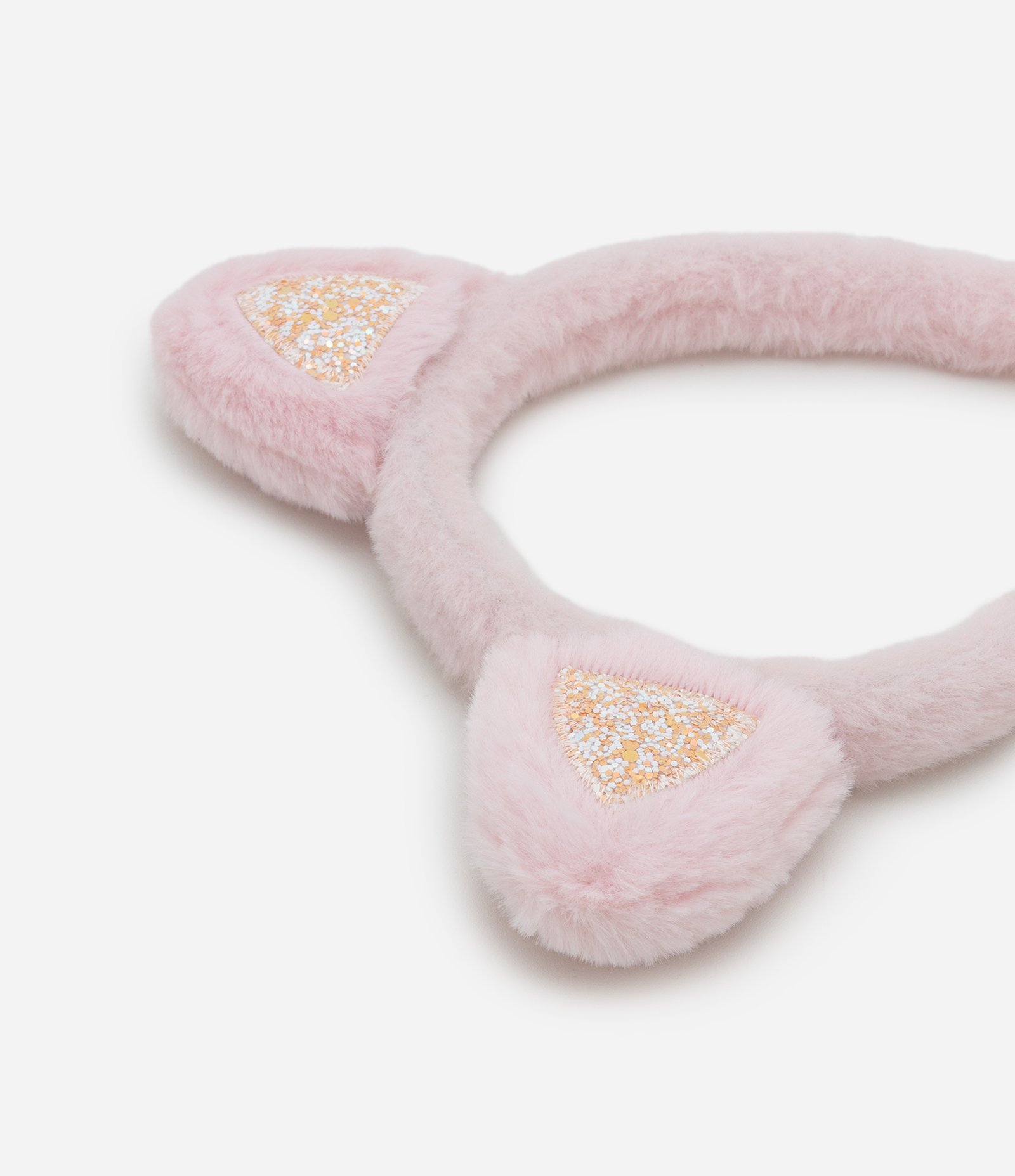 Tiara Infantil Apeluciada com Orelhinhas de Gatinha - Tam U Rosa 2