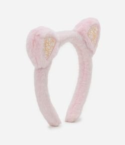 Tiara Infantil Apeluciada com Orelhinhas de Gatinha - Tam U