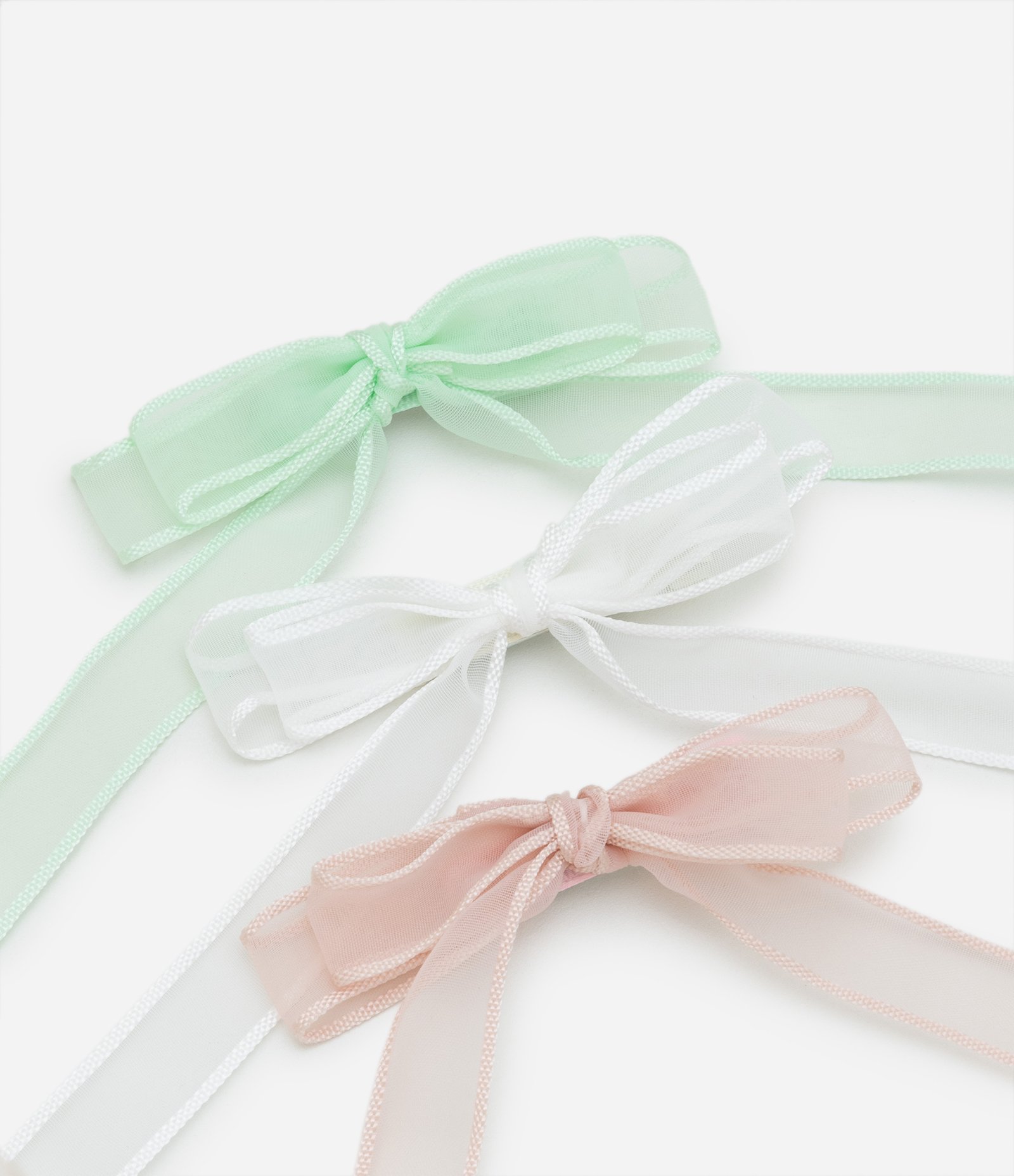 Kit 03 Presilhas de Cabelo Infantil em Formato de Laço - Tam U Multicores 1