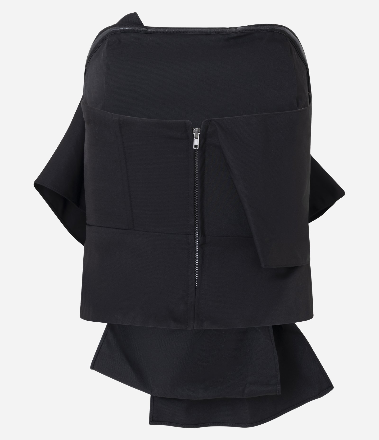 Blusa Ombro Só em Tricoline com Laço Grande Preto 7