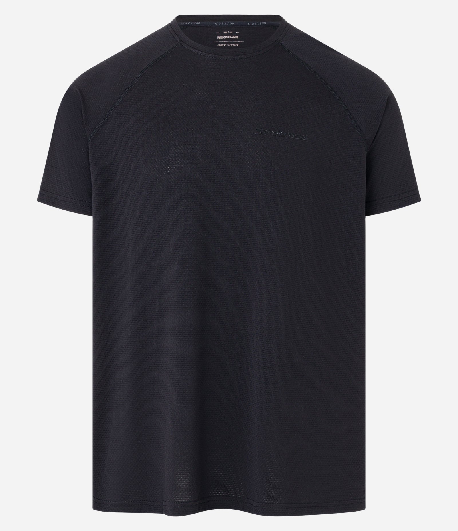 Camiseta Regular Esportiva em Tecnologia Dry com Estampa em Alto Relevo Preto 6