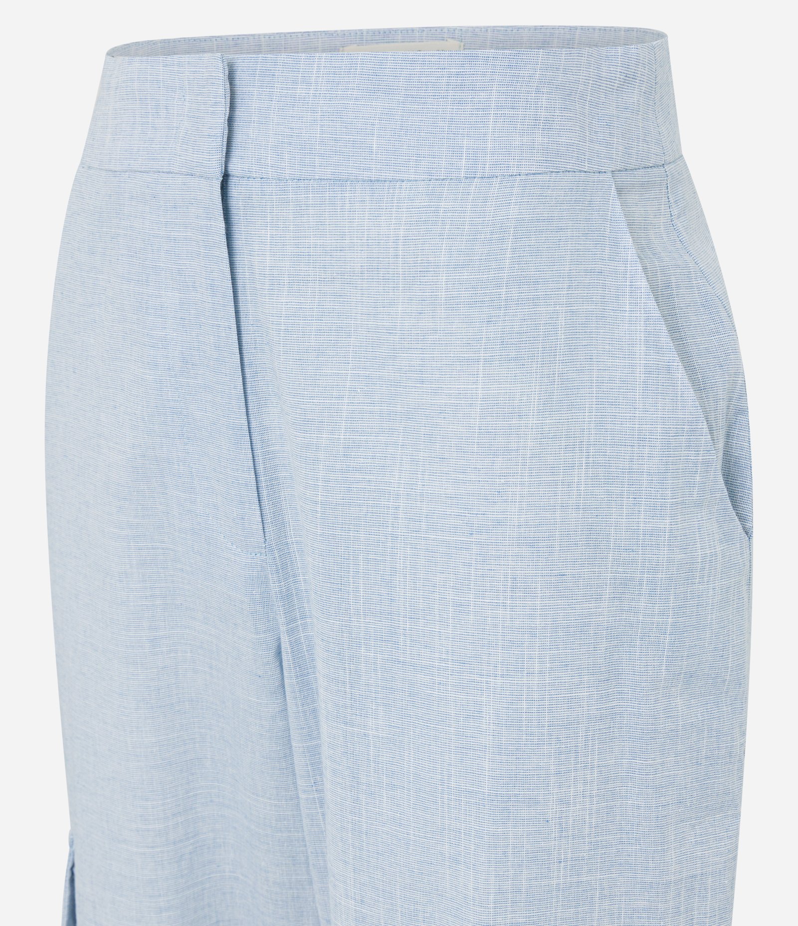 Calça em Tricoline com Bolsos Cargo nas Laterais Azul 6