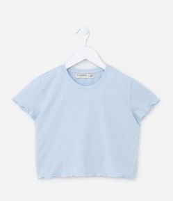 Blusa Infantil com Corações e Glitter - Tam 5 a 14 Anos