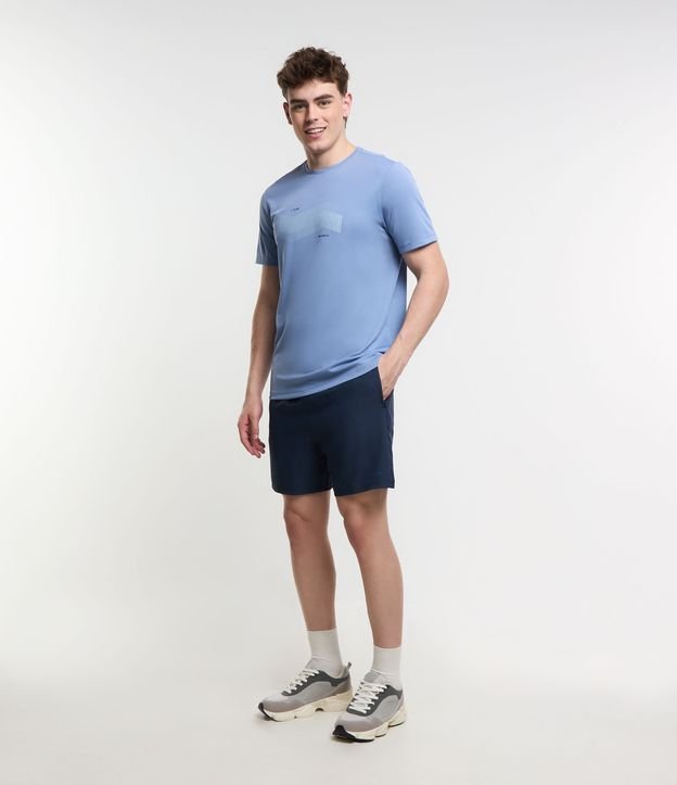 Bermuda Esportiva com Cós Elástico e Detalhe