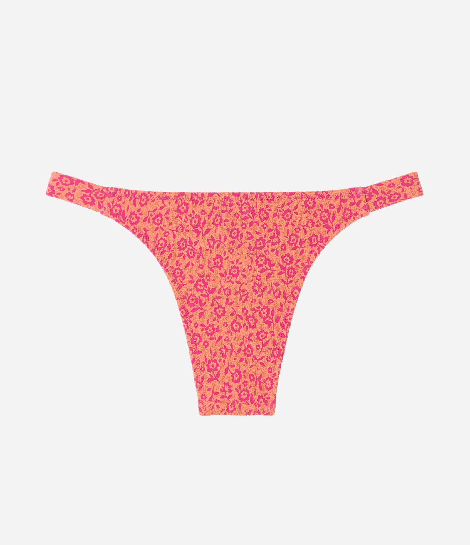 Biquíni Calcinha String com Jacquard Floral Rosa 6