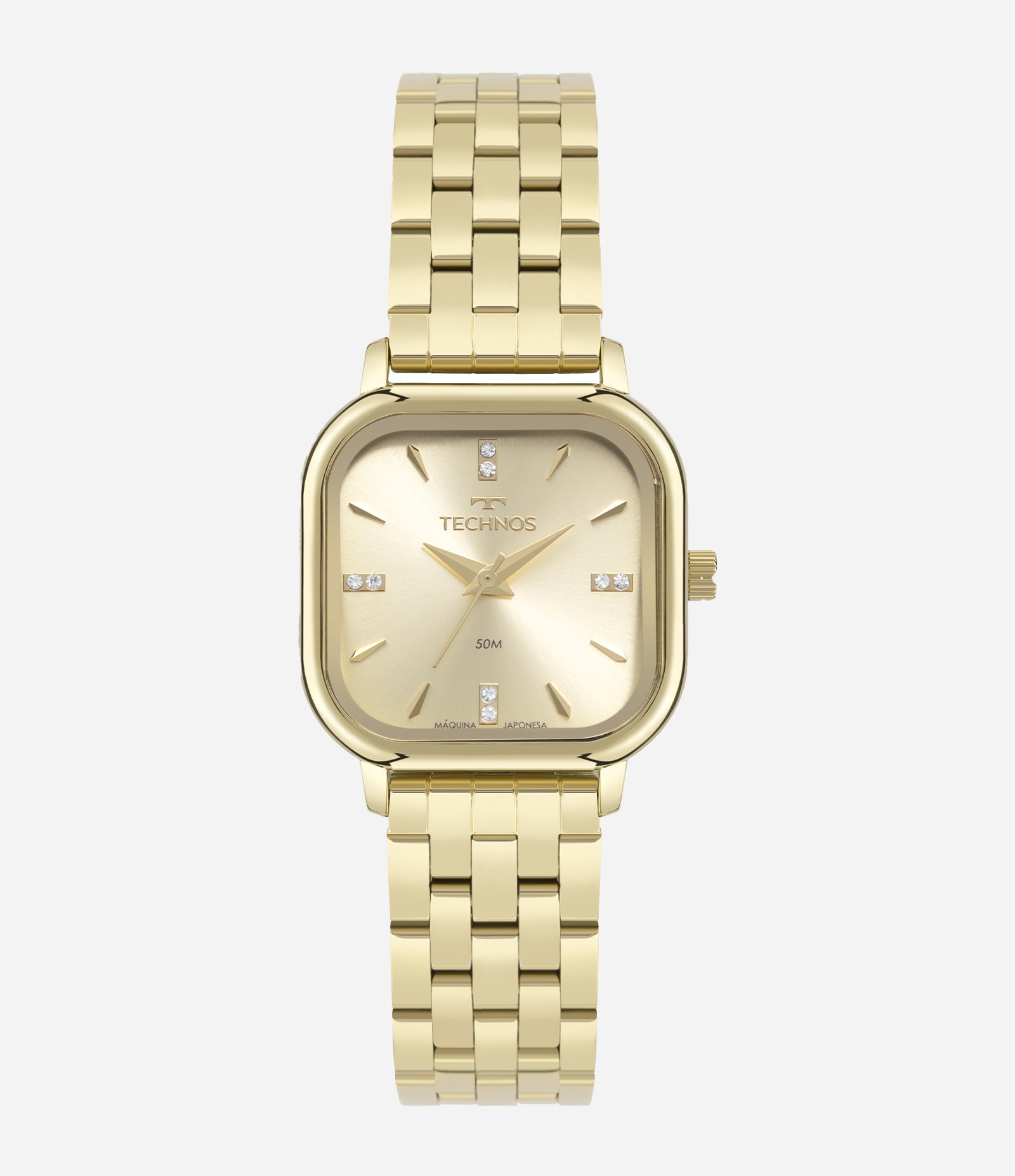 Relógio Technos Feminino Analógico com Pulseira de Aço Dourado 1