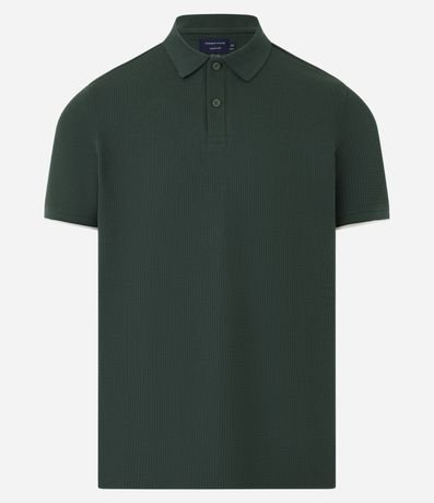 Camisa Polo Comfort em Algodão com Textura