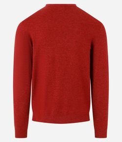 Suéter Básico em Efeito Tricô com Acabamento Canelado