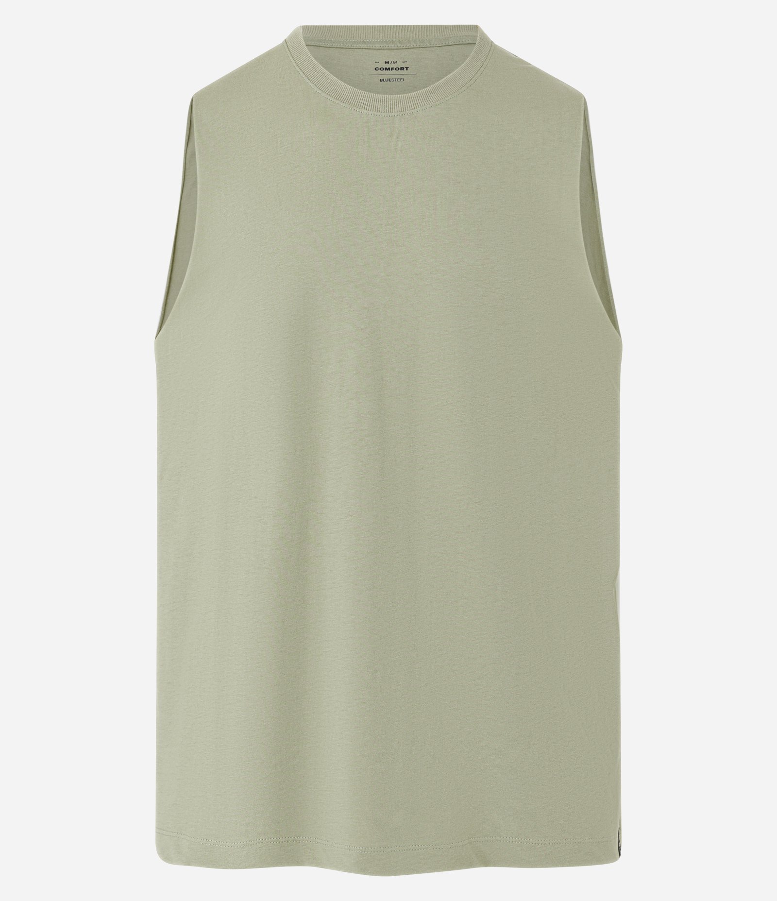 Regata Machão Básica em Algodão Verde Claro 1