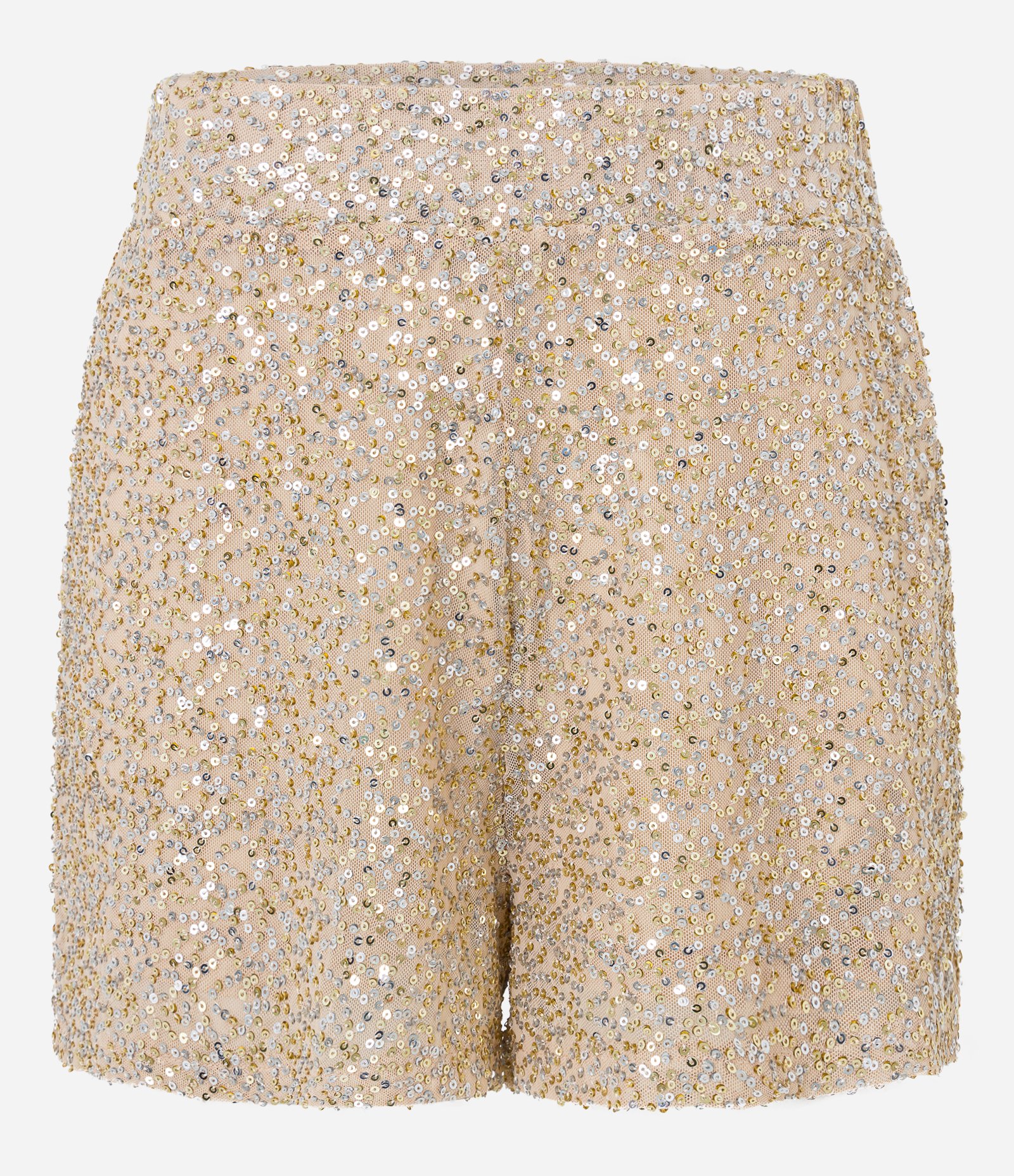 Short Runner em Malha de Paetês Dourado 5