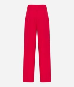 Calça Pantalona em Crepe com Pences