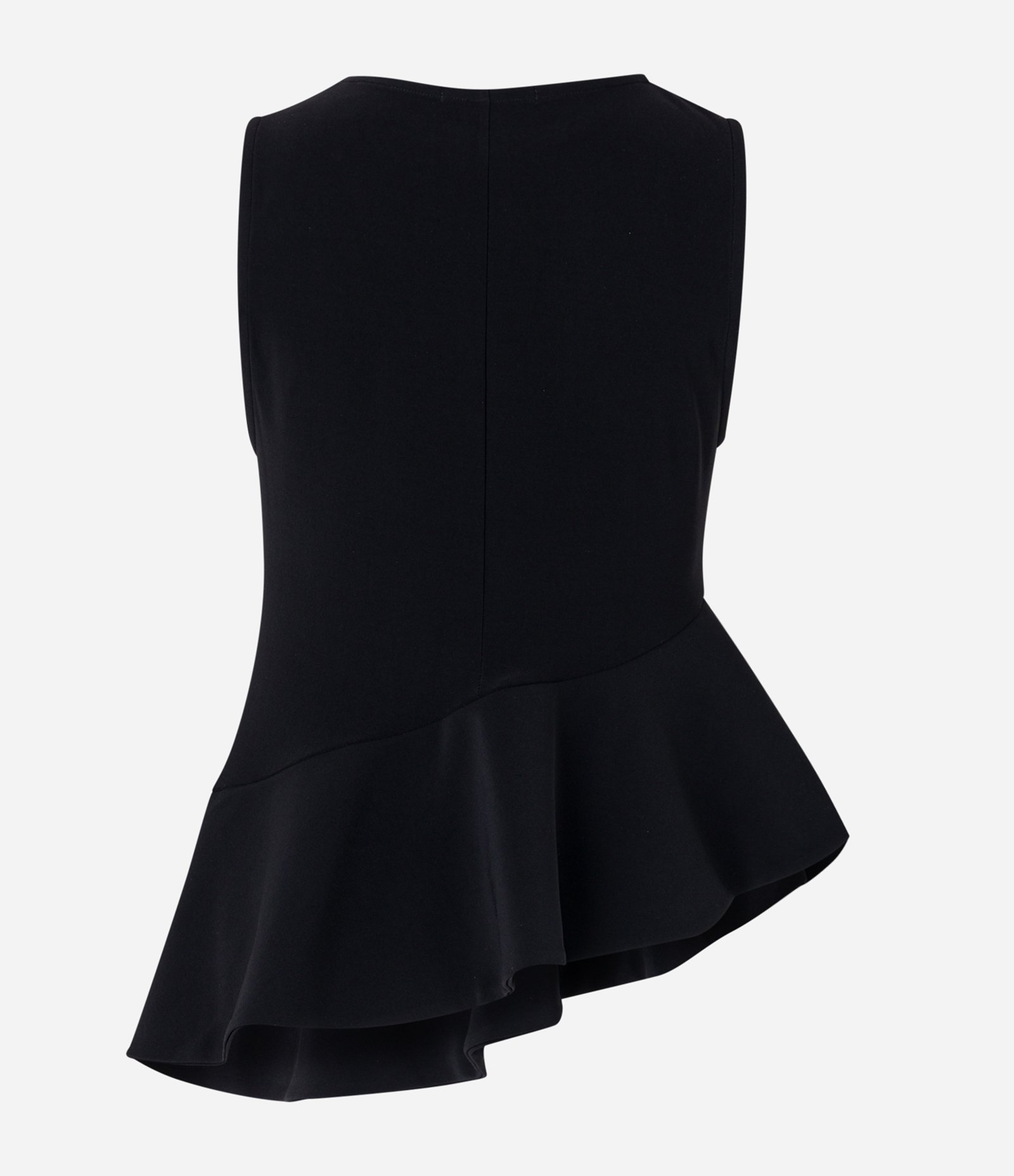 Blusa sem Manga com Peplum Assimétrico na Barra Preto 6