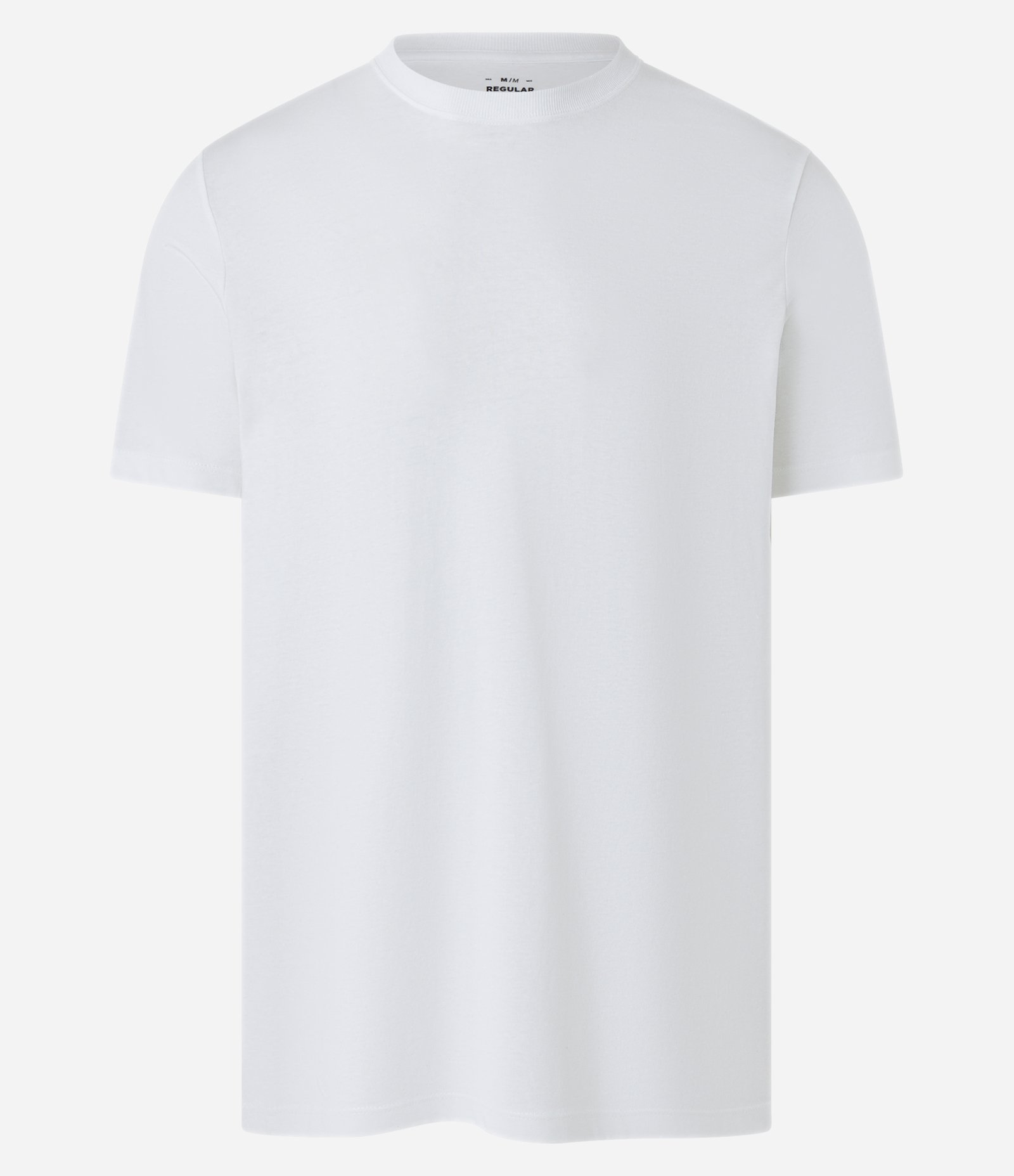 Camiseta Regular em Algodão com Manga Curta Branco 4