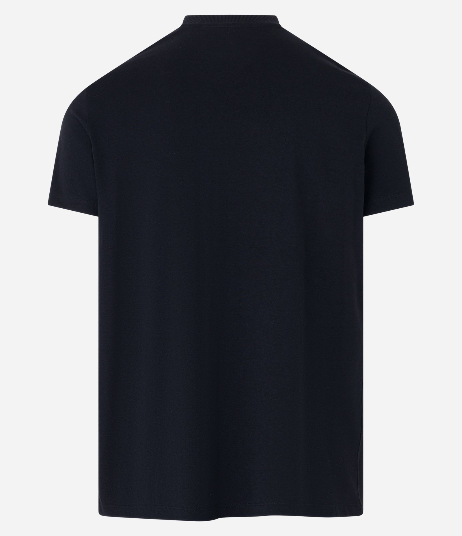 Camiseta Regular Básica em Algodão Preto 5