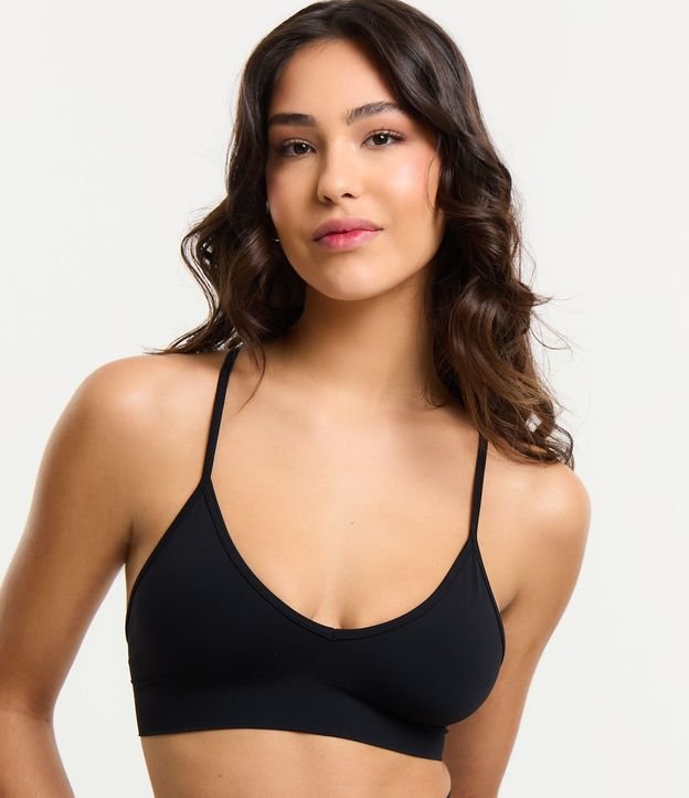 Sutiã Top em Poliamida sem Bojo e Sem Costura