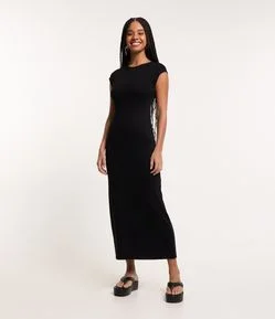Vestido New Midi sem Manga em Ribana