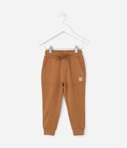 Calça Infantil em Modal com Recortes e Bolsos - Tam 1 a 6 Anos