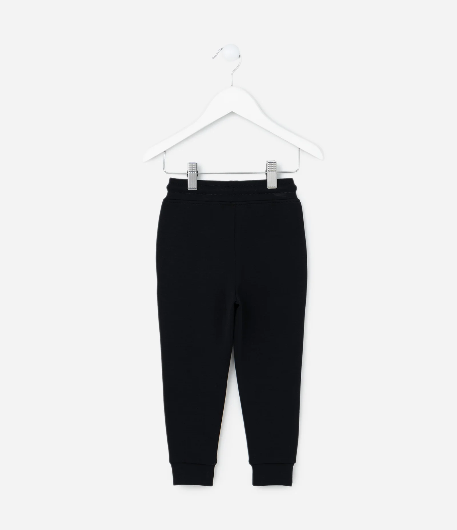 Calça Infantil em Modal com Recortes e Bolsos - Tam 1 a 6 Anos Preto 2