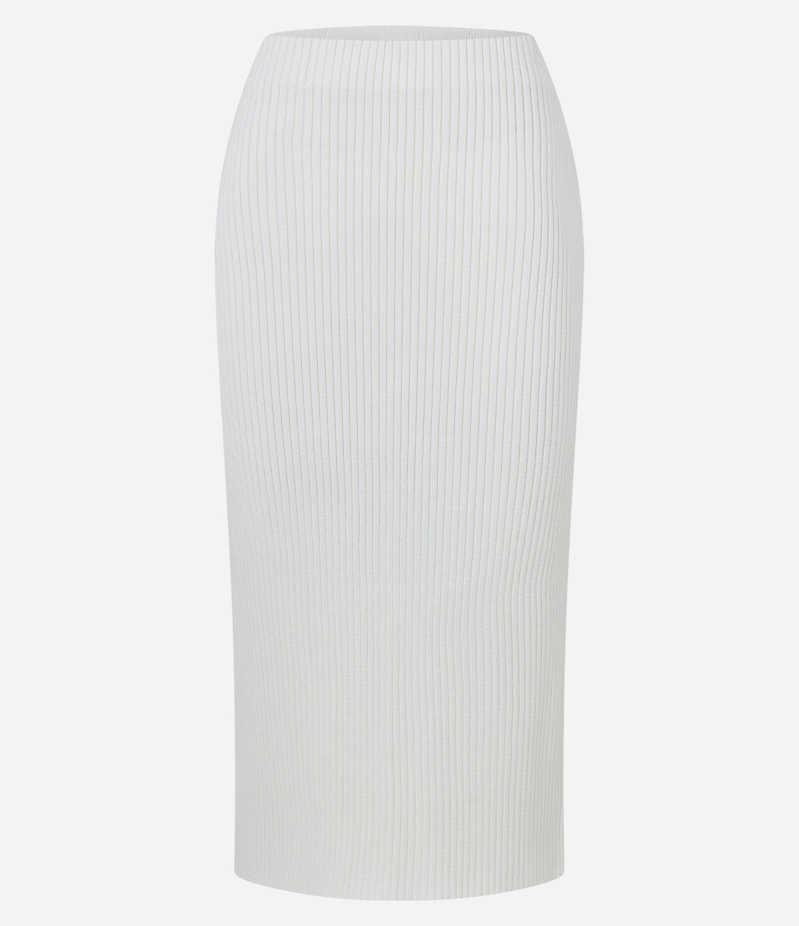 Saia em Tricô Canelado Branco Neve 6