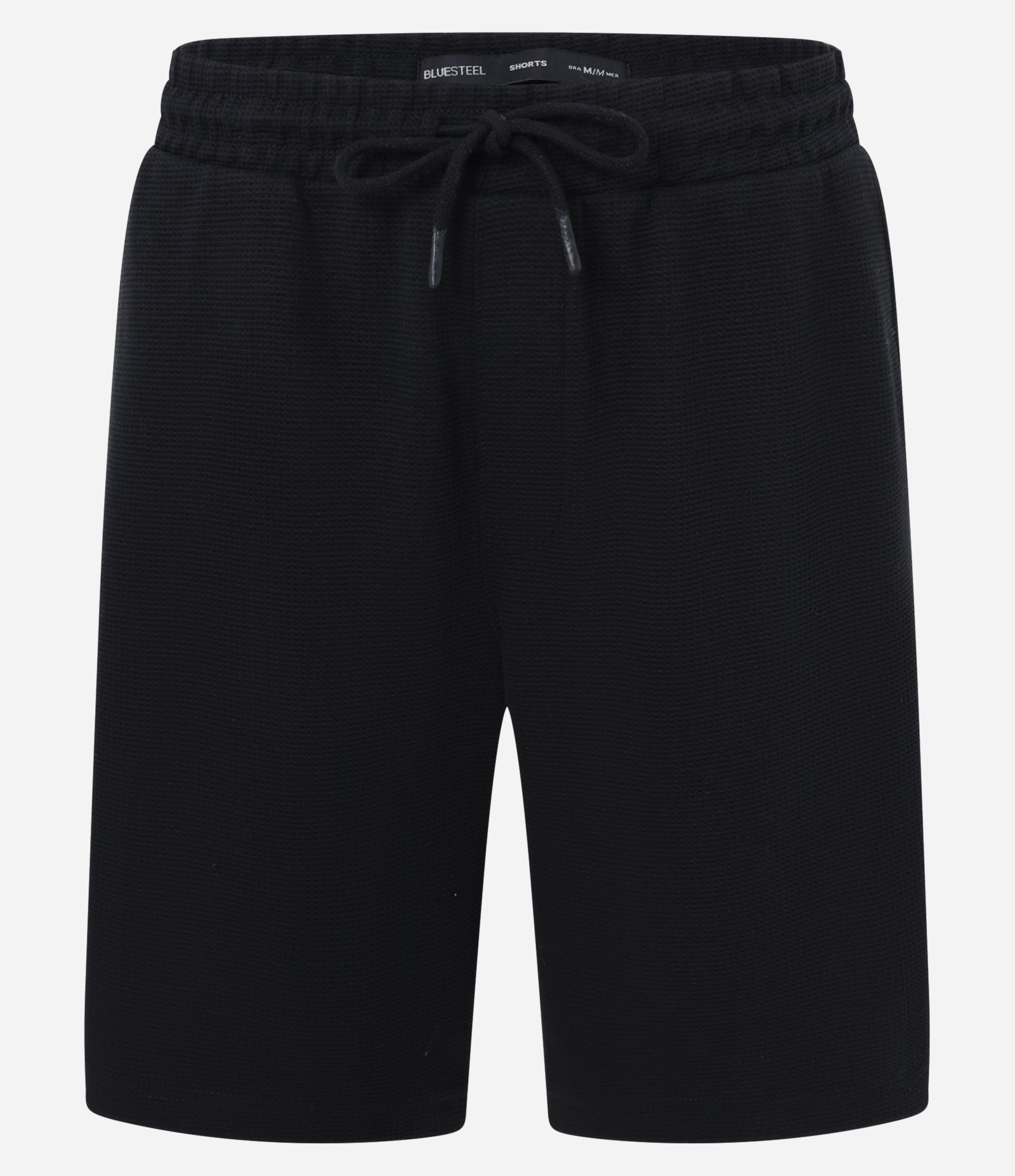 Bermuda em Algodão com Textura e Bolso Lateral com Zíper Preto 5