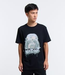 Camiseta Comfort em Algodão com Estampa Darth Vader