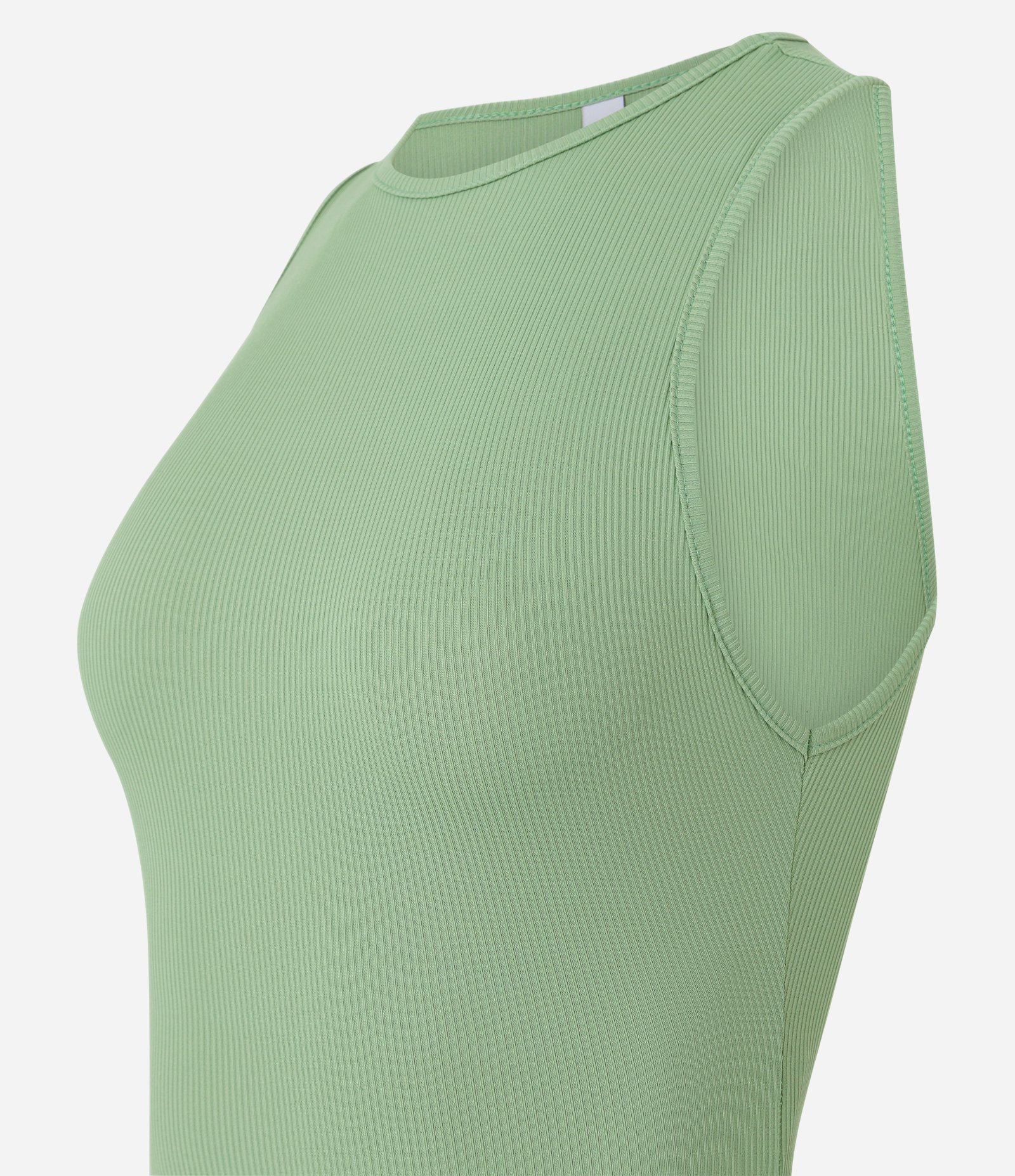 Body sem Manga em Ribana de Poliamida Verde 6