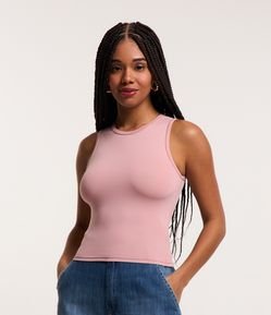 Blusa sem Manga Básica em Poliamida