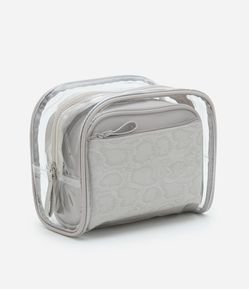 Kit 03 Nécessaire em PU Retangular com Estampa Snake