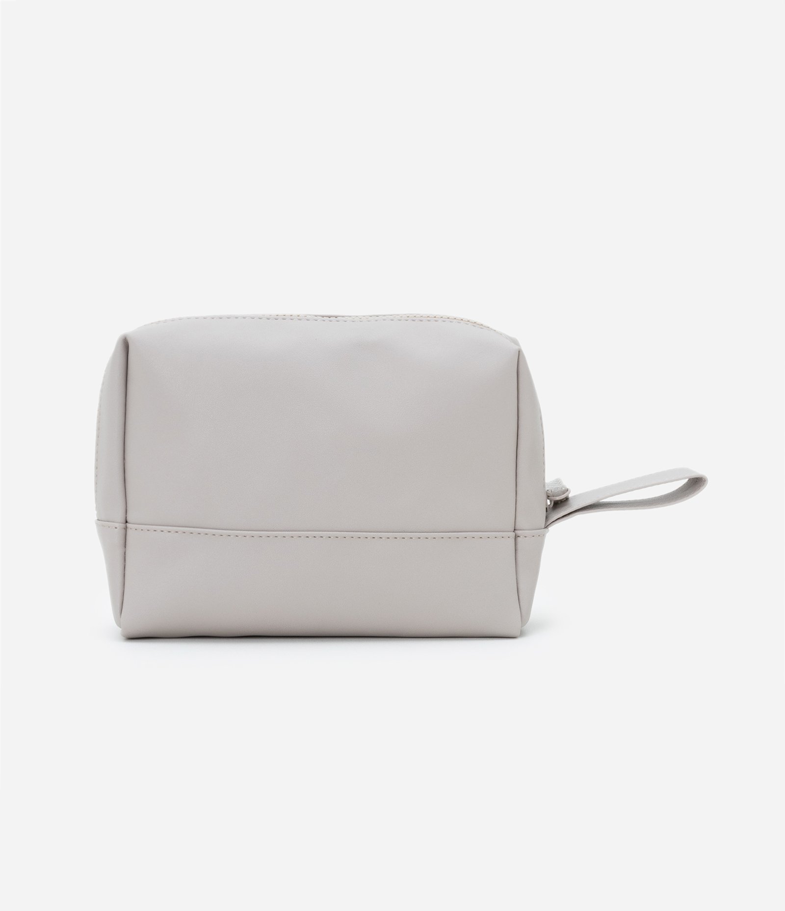 Nécessaire Tijolo Retangular Média com Alça Lateral Bege 2