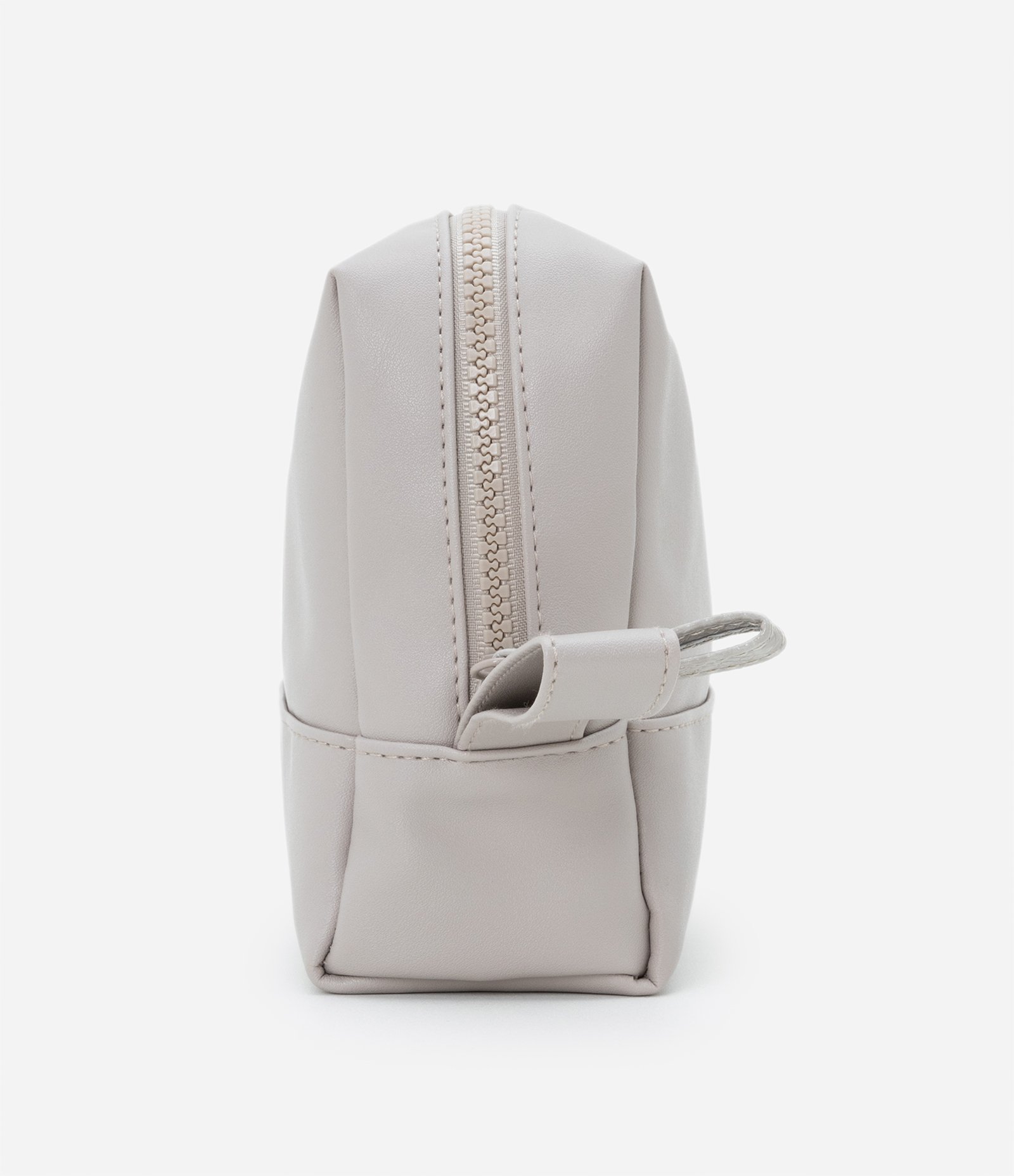 Nécessaire Tijolo Retangular Média com Alça Lateral Bege 4