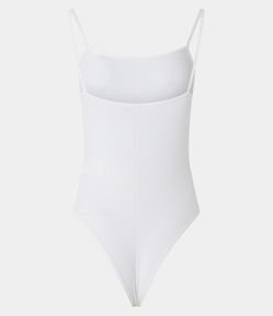 Body Básico de Alça em Ribana com Textura