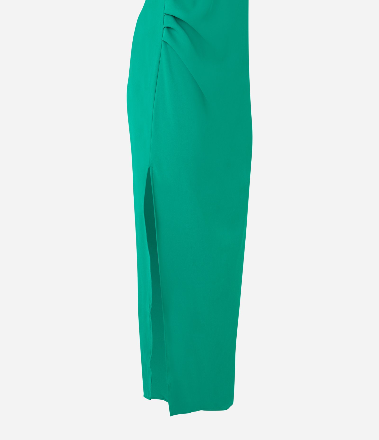 Vestido Longo em Crepe com Decote Halter Gota Verde 8