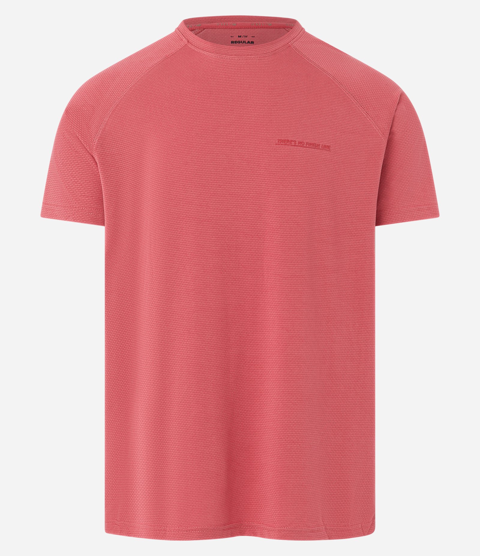 Camiseta Regular Esportiva em Tecnologia Dry com Estampa em Alto Relevo Rosa 4