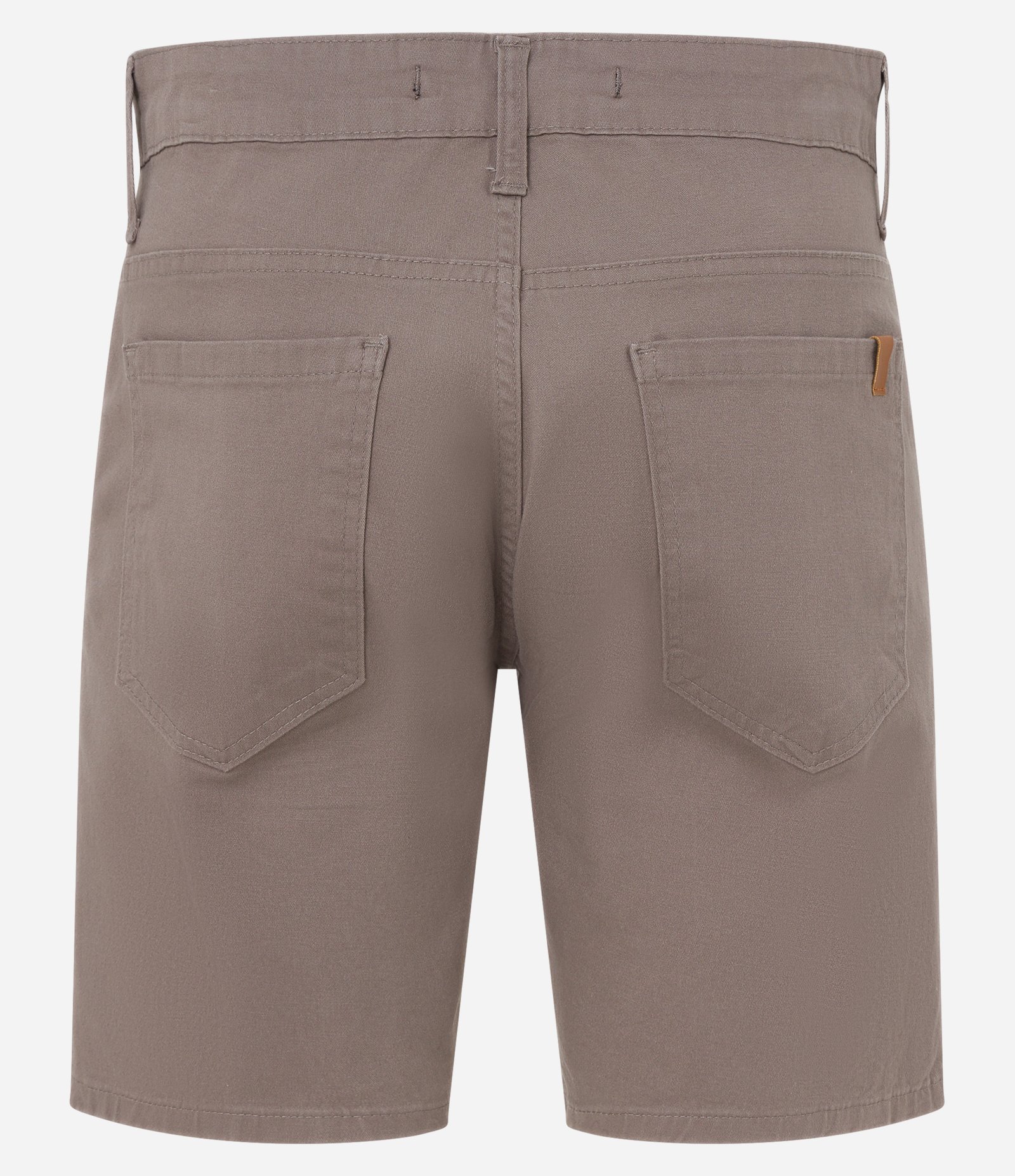Bermuda Slim em Sarja com Bolsos Bege 7