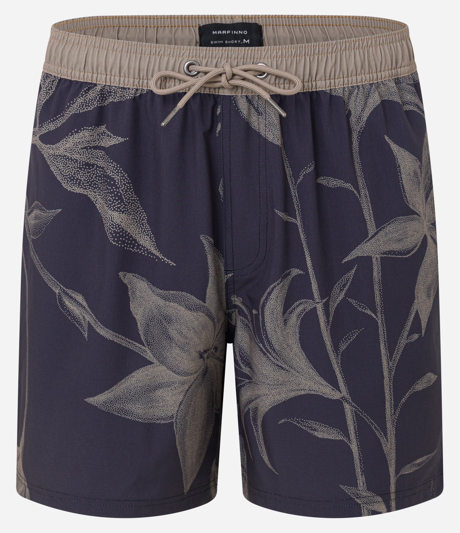 Bermuda Rip Stop em Microfibra com Estampa Floral Preto 5