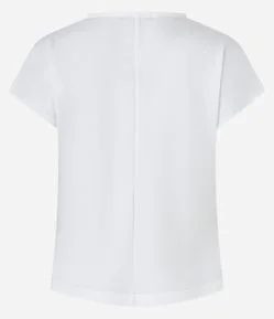 Blusa em Malha Texturizada com Detalhe Frontal na Cintura