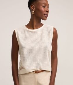 Blusa Muscle Tee em Tecido Texturizado